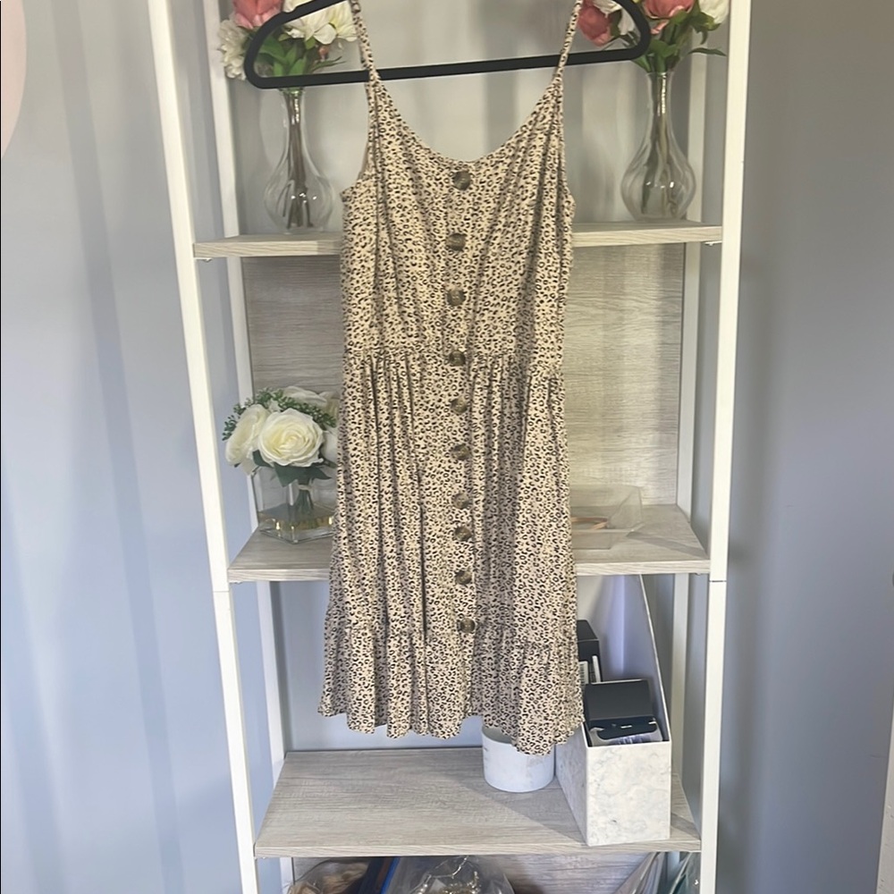 Leopard print Button-Down Dress